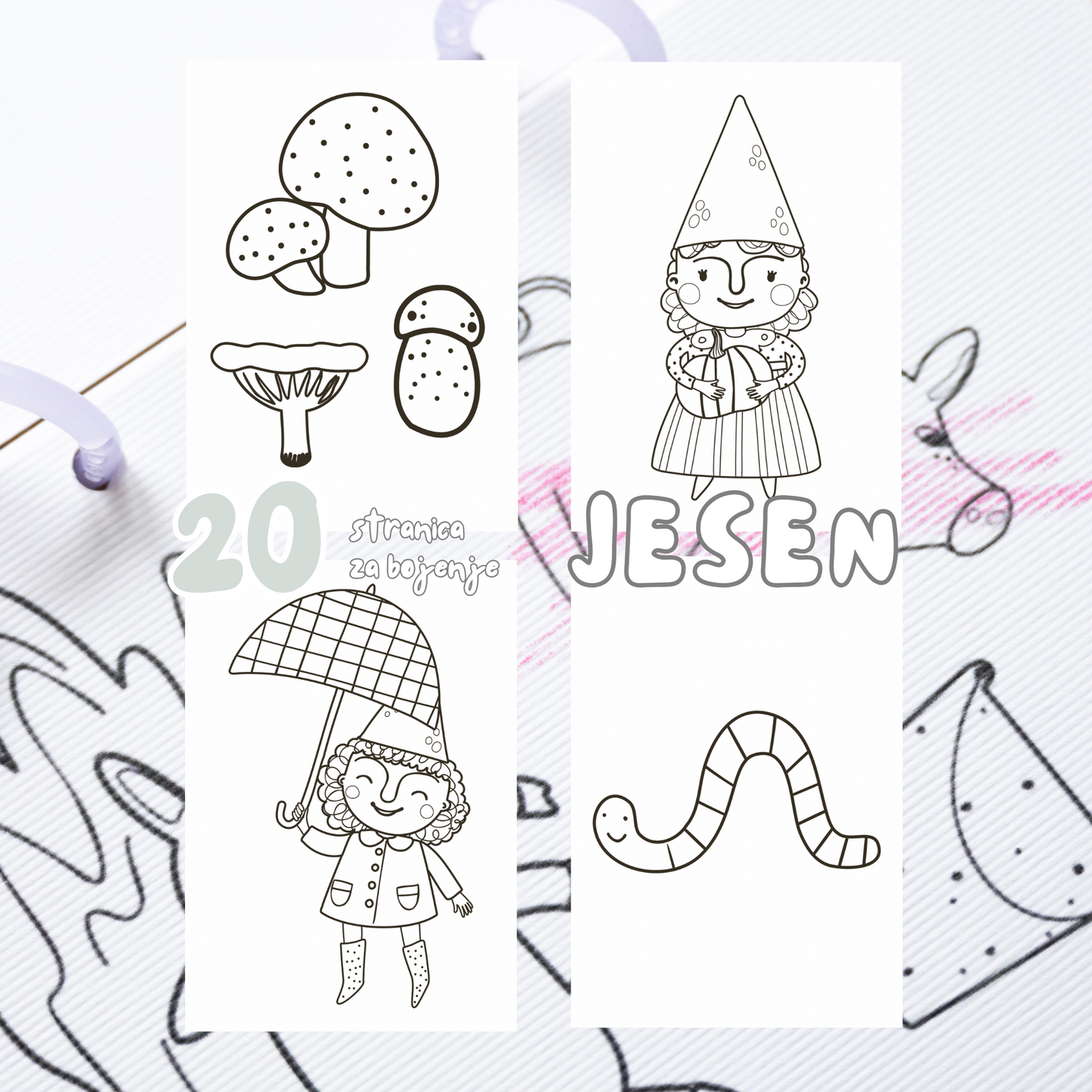 Digitalna bojanka za decu PDF - Jesen