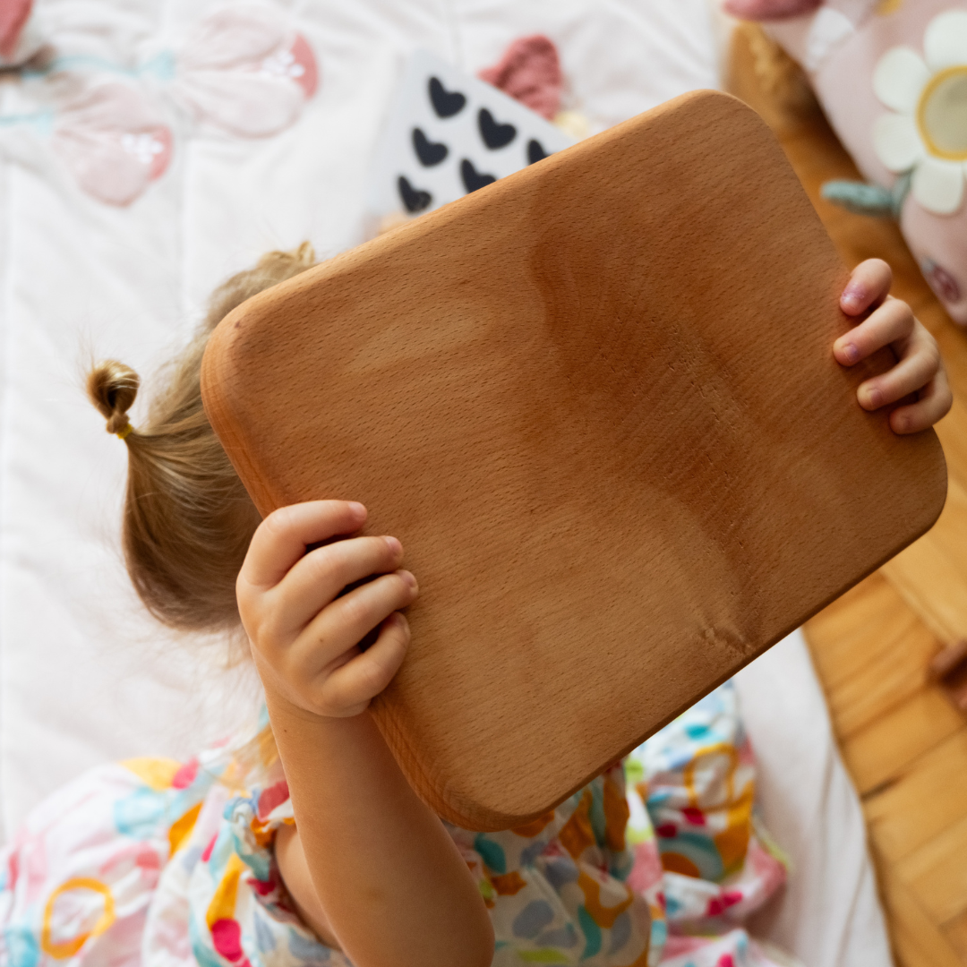 Drveno ogledalo za bebe