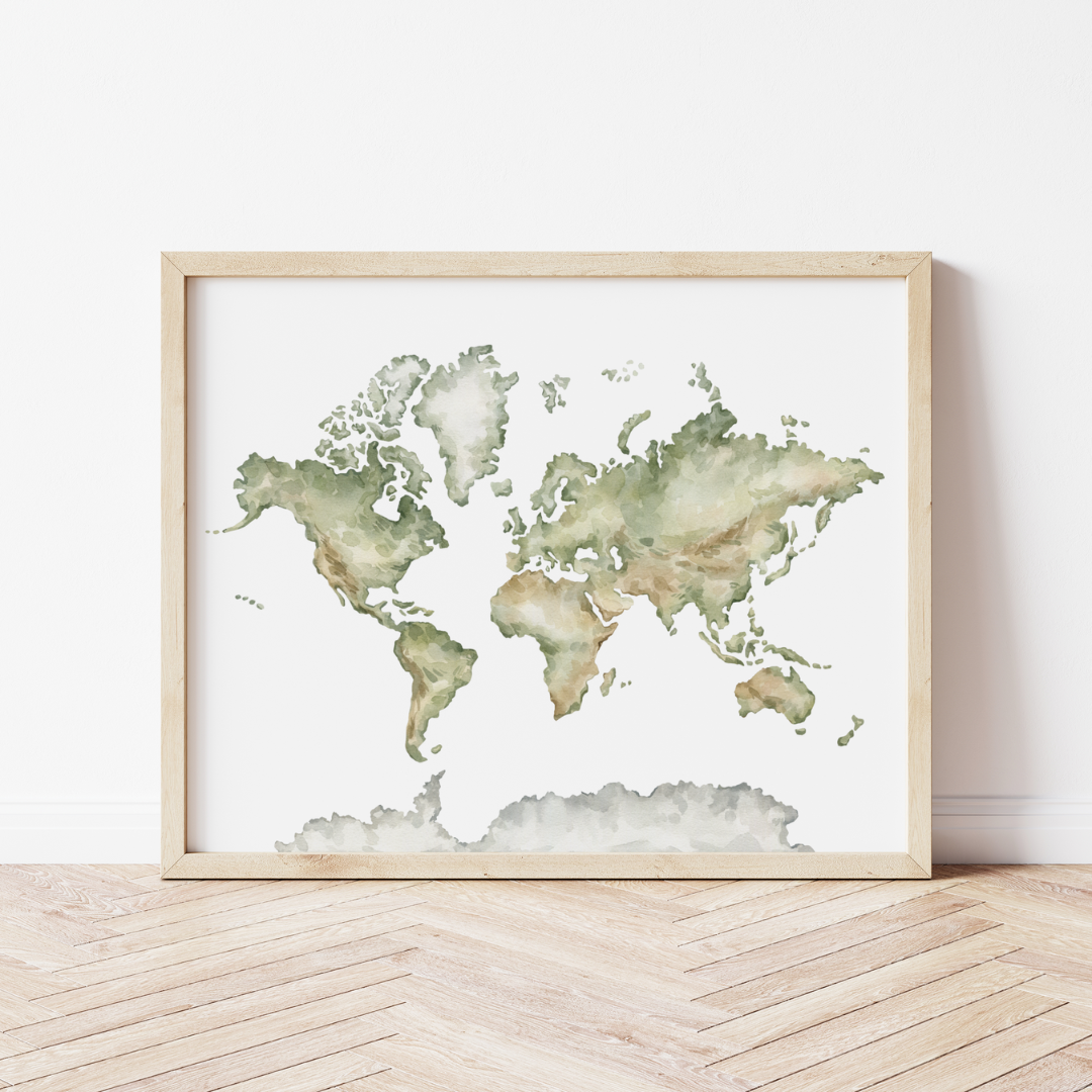 Digitalni poster PDF – Mapa sveta