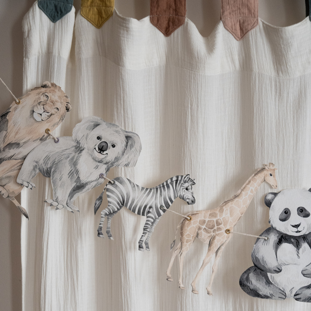Girlanda za dečiju sobu - Divlje životinje